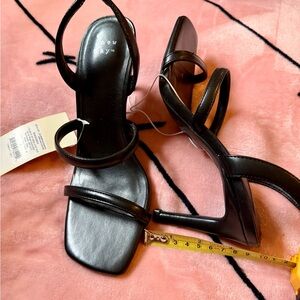 Elegant Black Strappy Heels